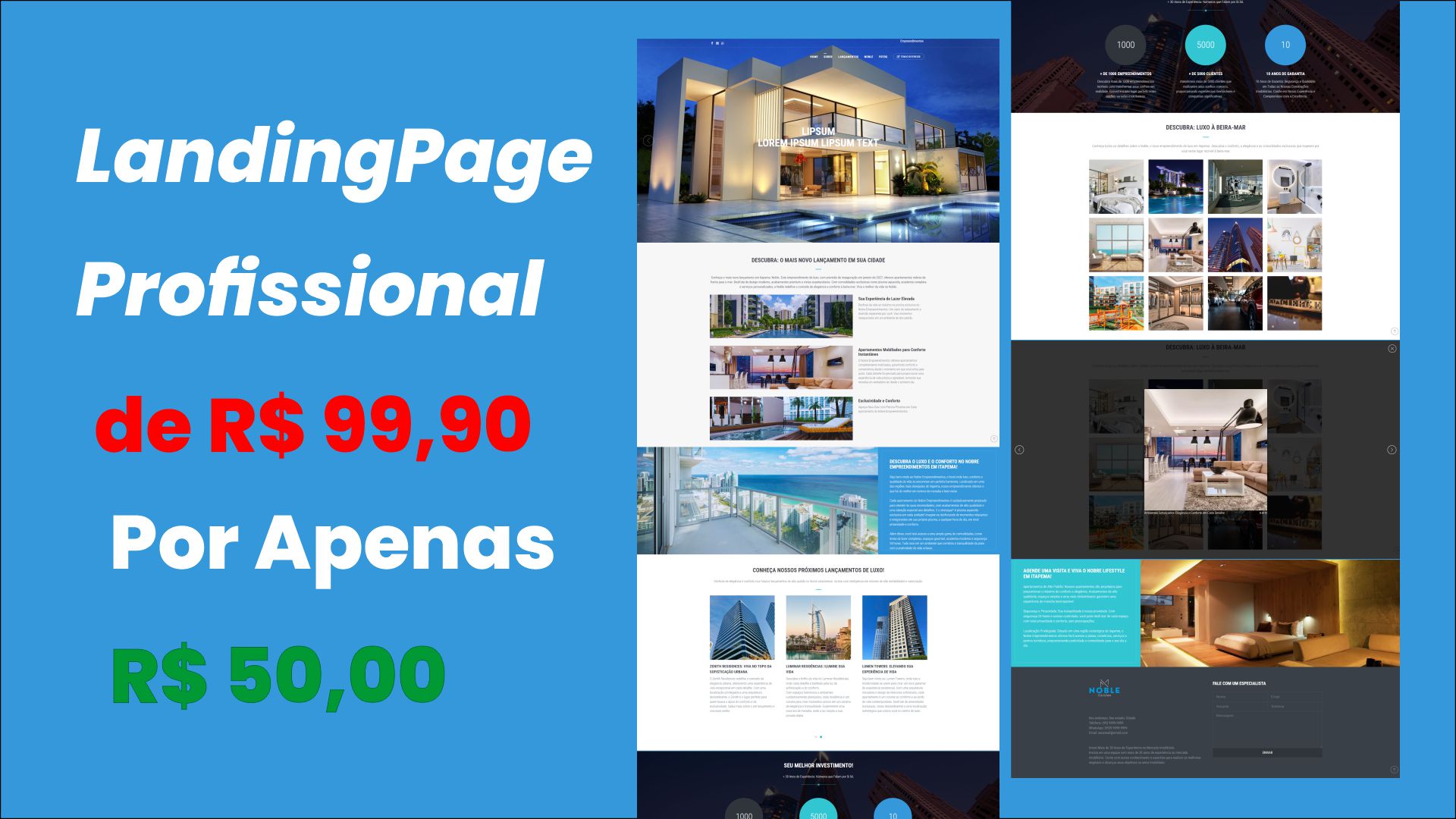 Web site landing page